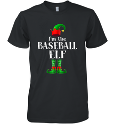 I'm The Baseball Elf Matching Family Pajama Christmas Men's Premium T-Shirt