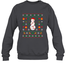 Christmas Baseball Snowman Reindeer In A Santa Hat Pajama Crewneck Sweatshirt Crewneck Sweatshirt - FordPhuMy