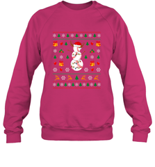 Christmas Baseball Snowman Reindeer In A Santa Hat Pajama Crewneck Sweatshirt Crewneck Sweatshirt - FordPhuMy