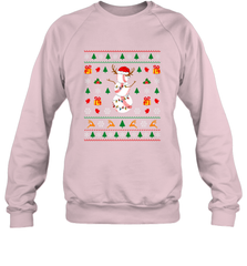 Christmas Baseball Snowman Reindeer In A Santa Hat Pajama Crewneck Sweatshirt Crewneck Sweatshirt - FordPhuMy