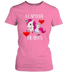 Girls Valentine's Day Unicorn I Capture Hearts Kids Gift Women's T-Shirt Women's T-Shirt - FordPhuMy