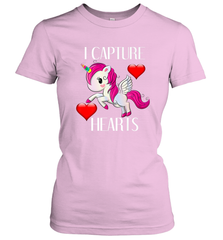 Girls Valentine's Day Unicorn I Capture Hearts Kids Gift Women's T-Shirt Women's T-Shirt - FordPhuMy