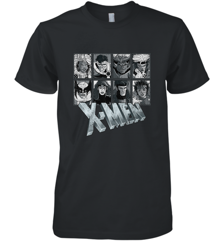 Marvel X Men Animated Series Halftone Retro 90s Men's Premium T-Shirt Men's Premium T-Shirt / Black / XS Men's Premium T-Shirt - FordPhuMy