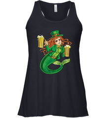 St Patricks Day Shirt Women Leprechaun Mermaid Girls Redhead Women's Racerback Tank Women's Racerback Tank - FordPhuMy