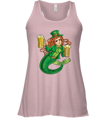 St Patricks Day Shirt Women Leprechaun Mermaid Girls Redhead Women's Racerback Tank Women's Racerback Tank - FordPhuMy