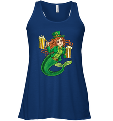 St Patricks Day Shirt Women Leprechaun Mermaid Girls Redhead Women's Racerback Tank Women's Racerback Tank - FordPhuMy