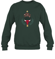 NBA Chicago Bulls Logo merry Christmas gilf Crewneck Sweatshirt Crewneck Sweatshirt - FordPhuMy