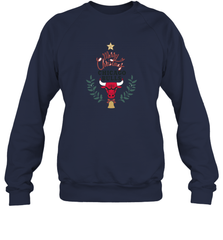 NBA Chicago Bulls Logo merry Christmas gilf Crewneck Sweatshirt Crewneck Sweatshirt - FordPhuMy
