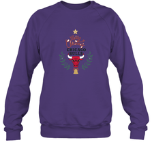 NBA Chicago Bulls Logo merry Christmas gilf Crewneck Sweatshirt Crewneck Sweatshirt - FordPhuMy
