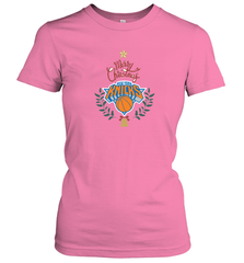 NBA New York Knicks Logo merry Christmas gilf Women's T-Shirt Women's T-Shirt - FordPhuMy