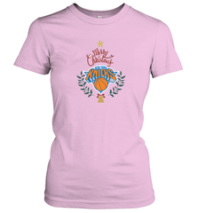 NBA New York Knicks Logo merry Christmas gilf Women's T-Shirt Women's T-Shirt - FordPhuMy