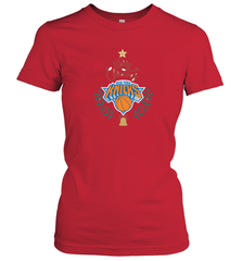 NBA New York Knicks Logo merry Christmas gilf Women's T-Shirt Women's T-Shirt - FordPhuMy