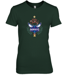 NBA Charlotte Hornets Logo merry Christmas gilf Women's Premium T-Shirt Women's Premium T-Shirt - FordPhuMy