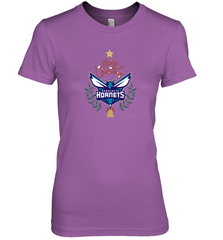 NBA Charlotte Hornets Logo merry Christmas gilf Women's Premium T-Shirt Women's Premium T-Shirt - FordPhuMy