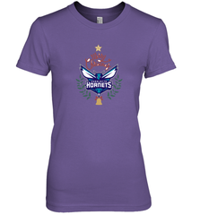 NBA Charlotte Hornets Logo merry Christmas gilf Women's Premium T-Shirt Women's Premium T-Shirt - FordPhuMy