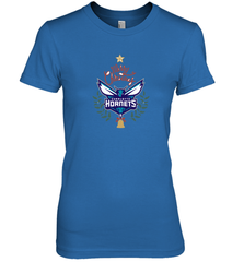 NBA Charlotte Hornets Logo merry Christmas gilf Women's Premium T-Shirt Women's Premium T-Shirt - FordPhuMy