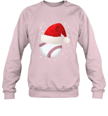 Christmas Stars baseball Ball Santa Hat Funny Sport Xmas Crewneck Sweatshirt Crewneck Sweatshirt - FordPhuMy