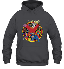 Marvel X Men Animated Series Logo Retro 90s Hooded Sweatshirt Hooded Sweatshirt - FordPhuMy