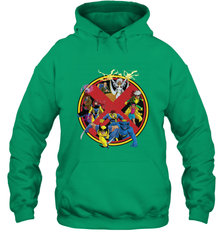 Marvel X Men Animated Series Logo Retro 90s Hooded Sweatshirt Hooded Sweatshirt - FordPhuMy