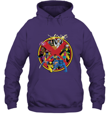 Marvel X Men Animated Series Logo Retro 90s Hooded Sweatshirt Hooded Sweatshirt - FordPhuMy