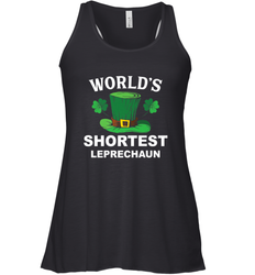Shortest Leprechaun Funny Family St. Patrick's Day Women's Racerback Tank