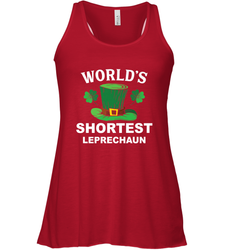 Shortest Leprechaun Funny Family St. Patrick's Day Women's Racerback Tank