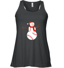 Snowman Baseball Christmas Women's Racerback Tank Women's Racerback Tank - FordPhuMy