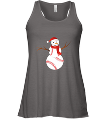 Snowman Baseball Christmas Women's Racerback Tank Women's Racerback Tank - FordPhuMy