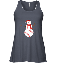 Snowman Baseball Christmas Women's Racerback Tank Women's Racerback Tank - FordPhuMy