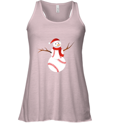 Snowman Baseball Christmas Women's Racerback Tank Women's Racerback Tank - FordPhuMy