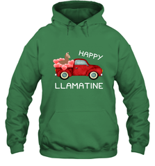 Happy Llamatine funny Valentine Day Llama costume Hooded Sweatshirt Hooded Sweatshirt - FordPhuMy