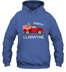 Happy Llamatine funny Valentine Day Llama costume Hooded Sweatshirt Hooded Sweatshirt - FordPhuMy