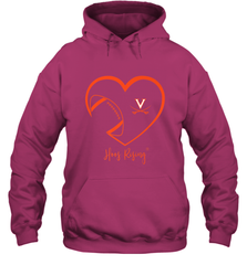 Virginia Cavaliers Football Inside Heart  Team Hooded Sweatshirt Hooded Sweatshirt - FordPhuMy