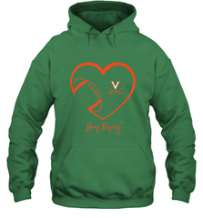 Virginia Cavaliers Football Inside Heart  Team Hooded Sweatshirt Hooded Sweatshirt - FordPhuMy