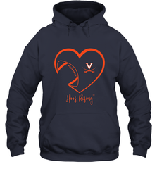 Virginia Cavaliers Football Inside Heart  Team Hooded Sweatshirt Hooded Sweatshirt - FordPhuMy