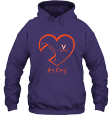 Virginia Cavaliers Football Inside Heart  Team Hooded Sweatshirt Hooded Sweatshirt - FordPhuMy
