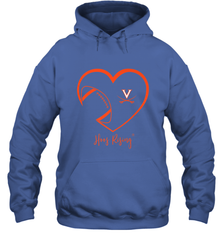 Virginia Cavaliers Football Inside Heart  Team Hooded Sweatshirt Hooded Sweatshirt - FordPhuMy