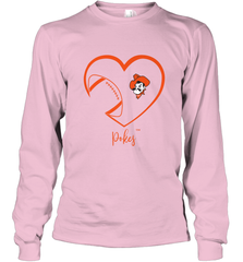 Oklahoma State Cowboys Football Inside Heart  Team Long Sleeve T-Shirt Long Sleeve T-Shirt - FordPhuMy