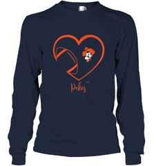 Oklahoma State Cowboys Football Inside Heart  Team Long Sleeve T-Shirt Long Sleeve T-Shirt - FordPhuMy