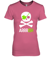 St. Patricks Day Irish Pirate Skull and Cross bones Women's Premium T-Shirt Women's Premium T-Shirt - FordPhuMy