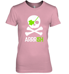 St. Patricks Day Irish Pirate Skull and Cross bones Women's Premium T-Shirt Women's Premium T-Shirt - FordPhuMy