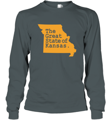 The Great State Of Kansas Long Sleeve T-Shirt Long Sleeve T-Shirt - FordPhuMy