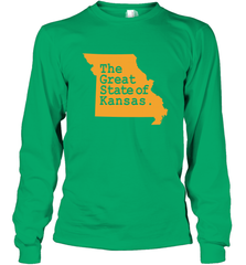 The Great State Of Kansas Long Sleeve T-Shirt Long Sleeve T-Shirt - FordPhuMy