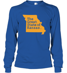 The Great State Of Kansas Long Sleeve T-Shirt Long Sleeve T-Shirt - FordPhuMy