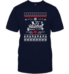 It's Baseball Season Ugly Sweater Christmas 2019 Men's T-Shirt