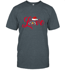 NFL Cleveland Browns Logo Christmas Santa Hat Love Heart Football Team Men's T-Shirt Men's T-Shirt - FordPhuMy