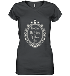 Disney Snow White You're The Fairest Mirror Women's V-Neck T-Shirt