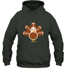 Funny Football Turkey Fall Thanksgiving Football Hooded Sweatshirt Hooded Sweatshirt - FordPhuMy