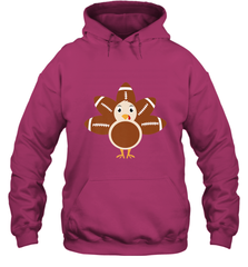 Funny Football Turkey Fall Thanksgiving Football Hooded Sweatshirt Hooded Sweatshirt - FordPhuMy