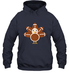Funny Football Turkey Fall Thanksgiving Football Hooded Sweatshirt